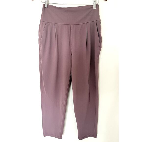 Athleta Elation Damask Mauve Jogger Buttery Soft Powervita Tapered Stretch Sz S - Picture 2 of 10